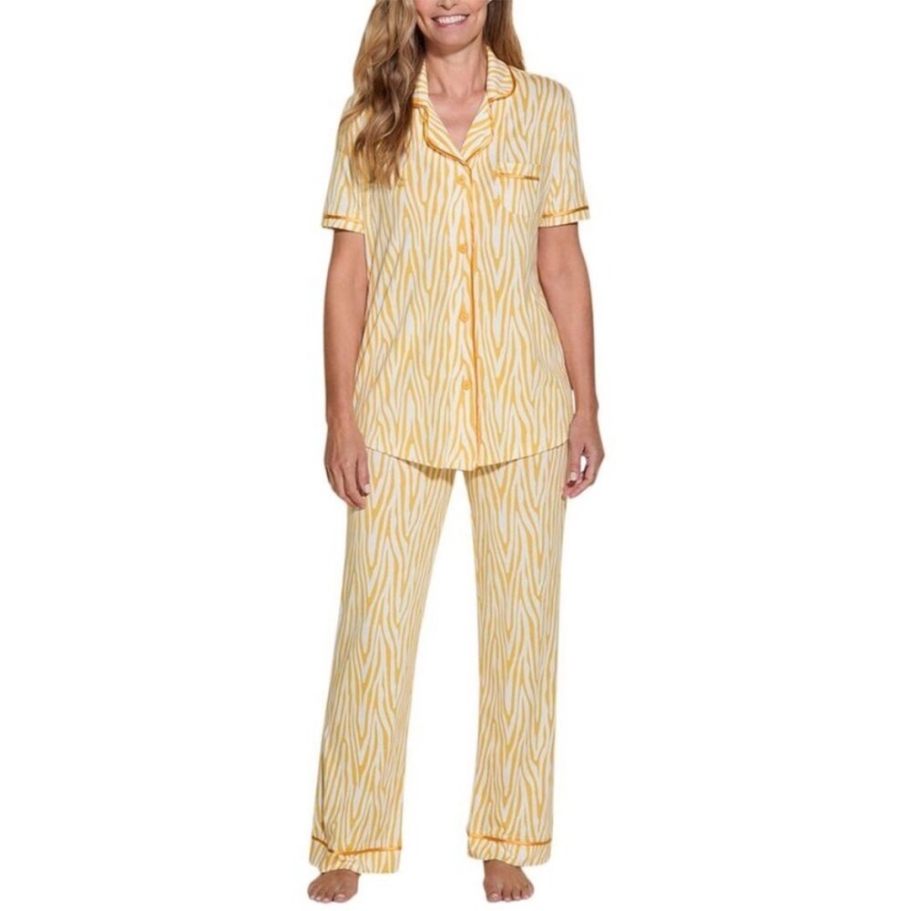 Cosabella Bella Printed 2pc Pajama Set In Zebra Serengeti Sun NWT Size Large